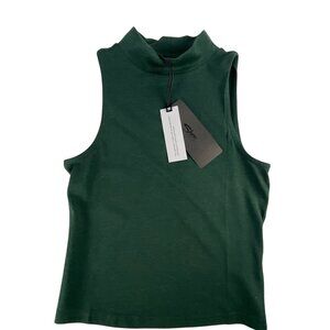 Silver Jeans Co. Dark Green Mock Neck Sleeveless Tank Top Size XS NWT